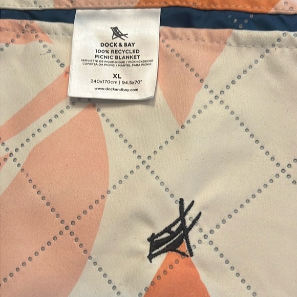 waterproof Terracotta Tropics picnic blanket/sz X-L-NWT-100% recycled materials - Picture 11 of 16